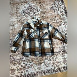 Zara plaid flannel jacket size small